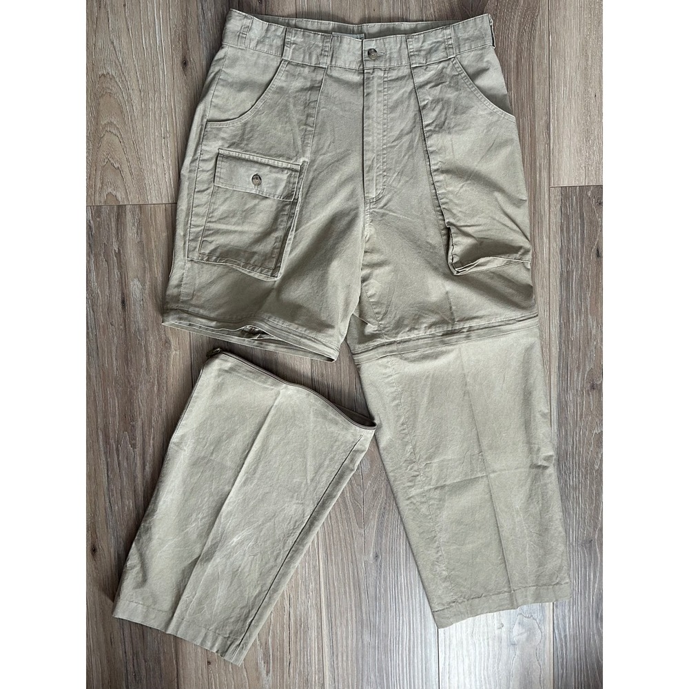 VTG Banana Republic Safari Travel Convertible Cargo Pants Outdoor Hiking 33X26